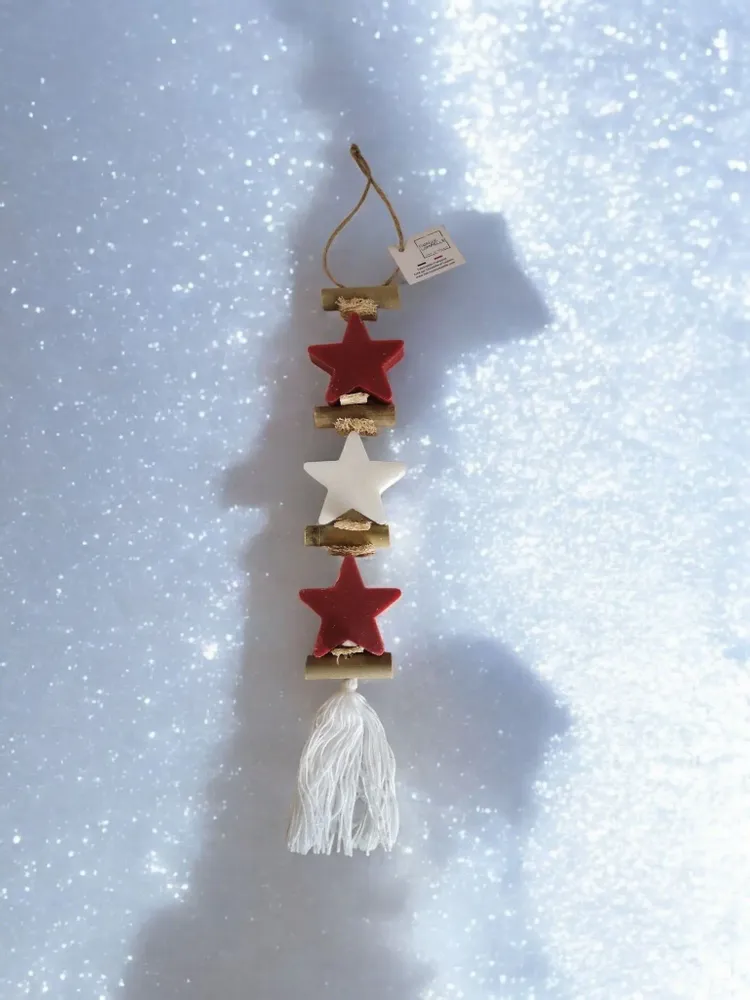 Savons - Tresse 1 Savon Etoile Fruit rouge 1 Savon Etoile Bergamote 1 Savon Etoile Fruit Rouge - FABRIQUE LOMAELLE