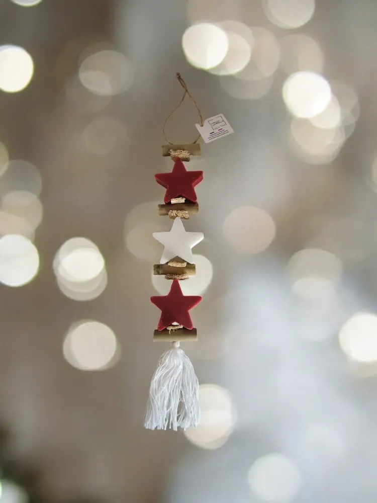 Savons - Tresse 1 Savon Etoile Fruit rouge 1 Savon Etoile Bergamote 1 Savon Etoile Fruit Rouge - FABRIQUE LOMAELLE