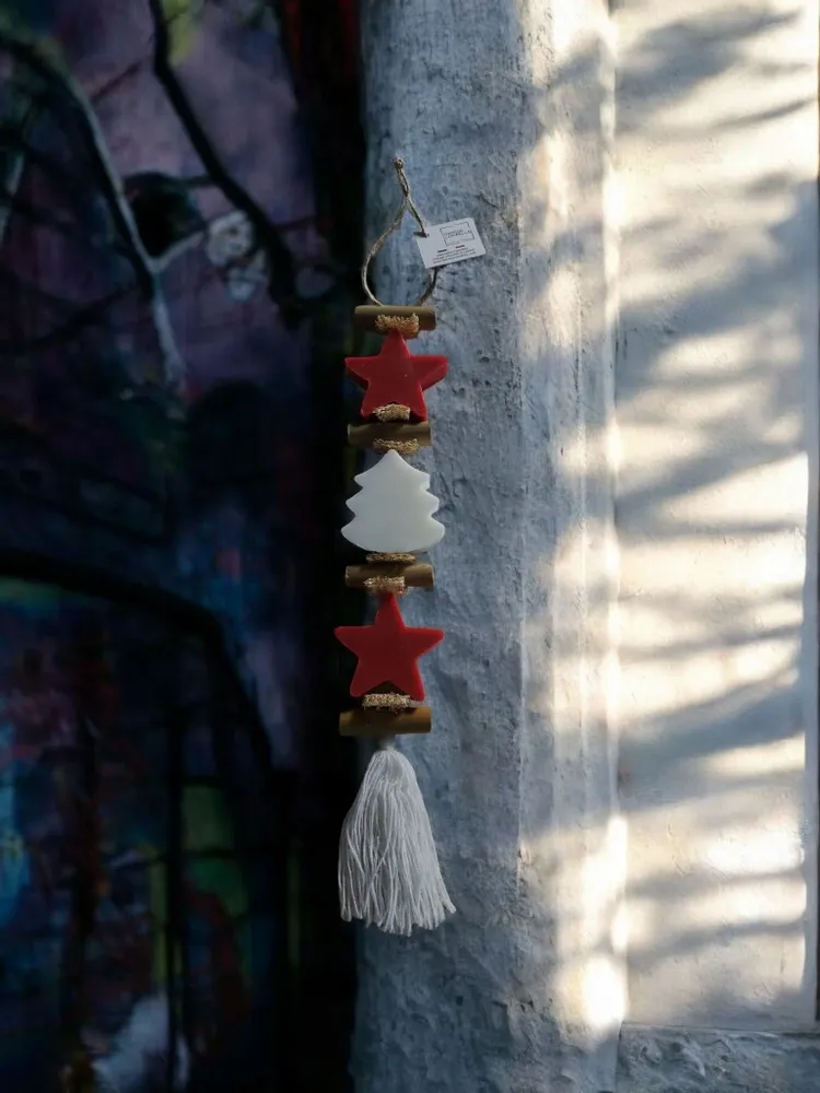 Savons - tresse 1 Savon Etoile Fruit Rouge et 1 Savon Sapin Blanc 1 Savon Etoile Fruit Rouge - FABRIQUE LOMAELLE