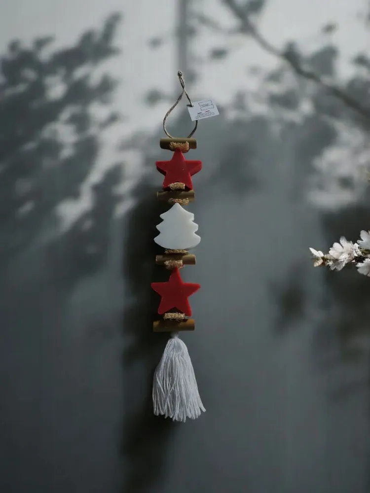 Savons - tresse 1 Savon Etoile Fruit Rouge et 1 Savon Sapin Blanc 1 Savon Etoile Fruit Rouge - FABRIQUE LOMAELLE