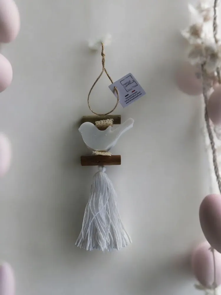 Savons - Tresse 1 Savon Oiseau Blanc Bergamote - FABRIQUE LOMAELLE