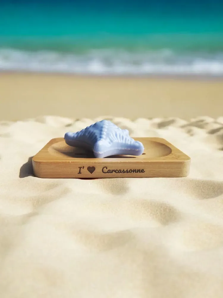 Soaps - Personalized Bamboo Soap Dish - FABRIQUE LOMAELLE