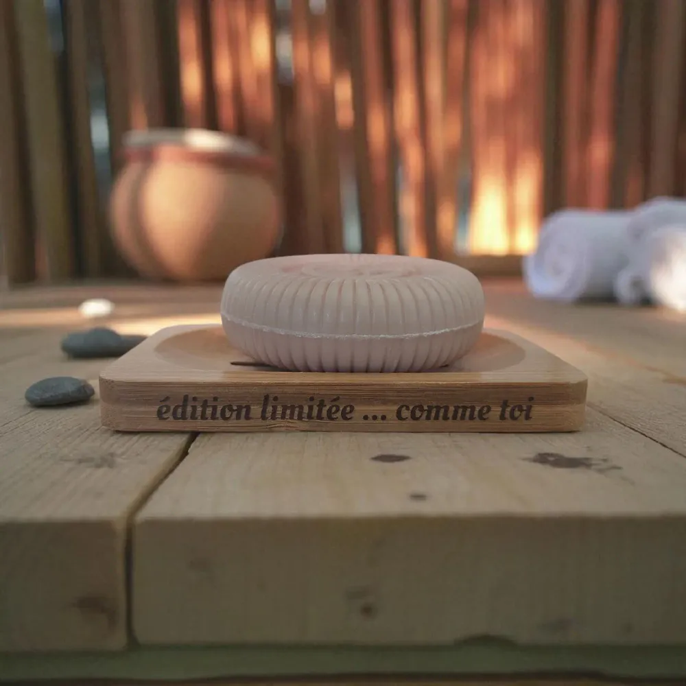 Savons - Porte savon personnalisé en Bambou "Edition limitée…" - FABRIQUE LOMAELLE