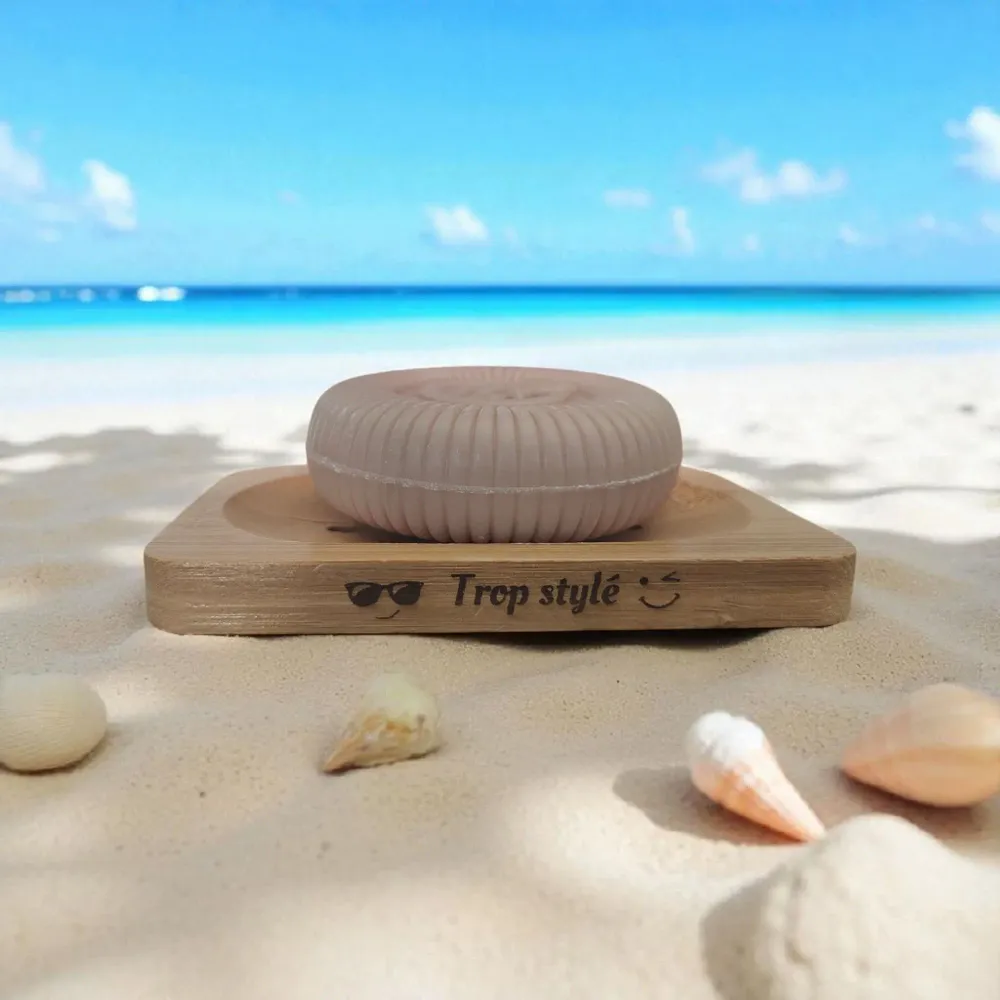 Savons - Porte savon personnalisé en Bambou "Trop Stylé" - FABRIQUE LOMAELLE