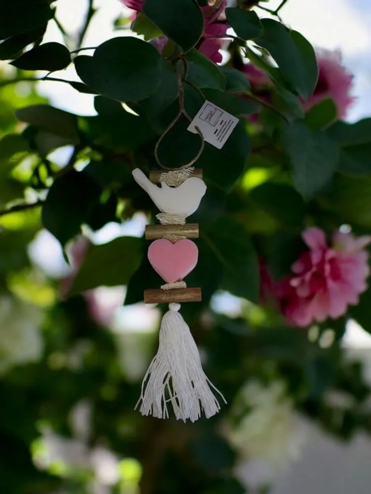 Savons - Tresse 1 Savon Oiseau Blanc Bergamote et un Cœur Rose - FABRIQUE LOMAELLE