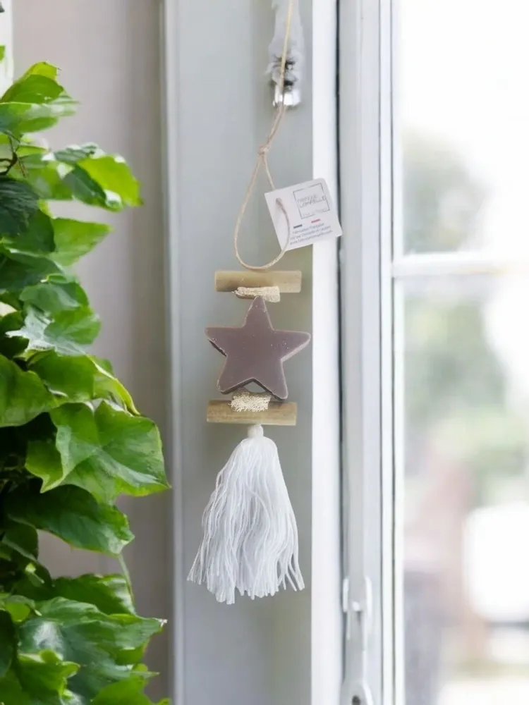 Savons - Tresse 1 Savon Etoile Fleur de Coton - FABRIQUE LOMAELLE