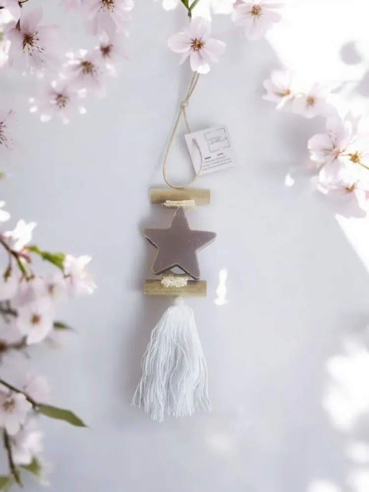 Savons - Tresse 1 Savon Etoile Fleur de Coton - FABRIQUE LOMAELLE