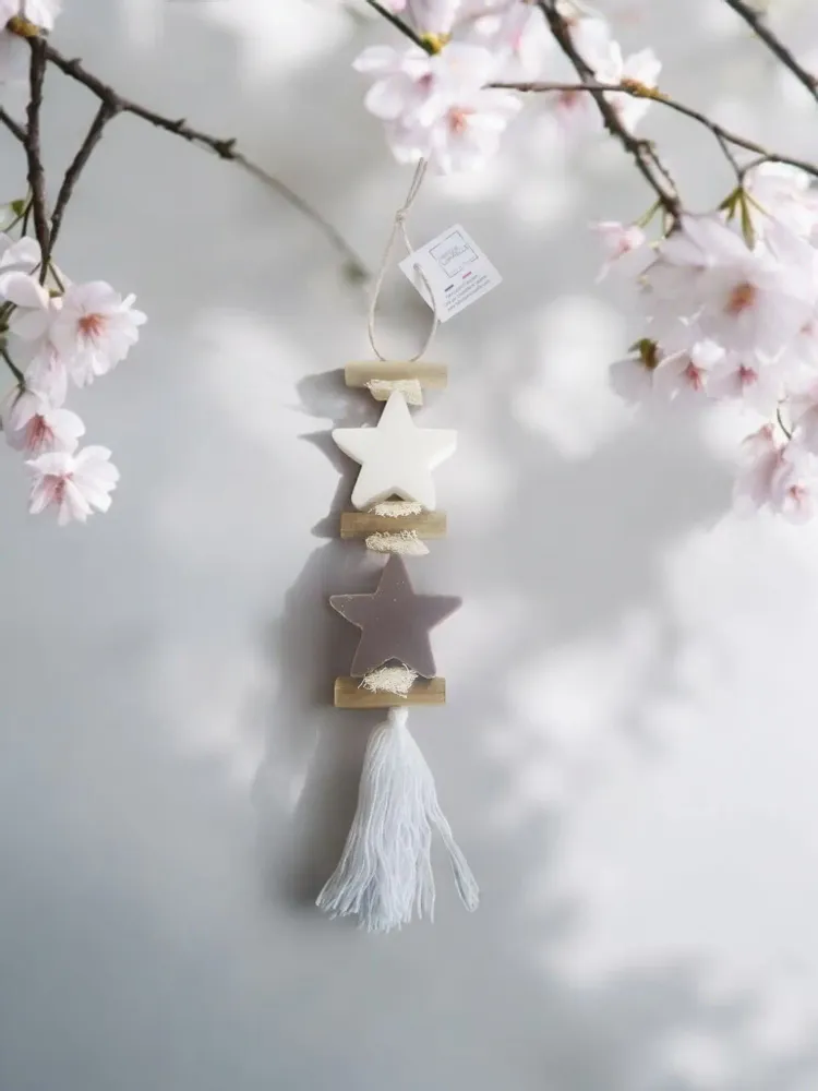 Savons - Tresse 1 Savon Etoile Blanche et 1 Savon Etoile Fleur de Coton - FABRIQUE LOMAELLE