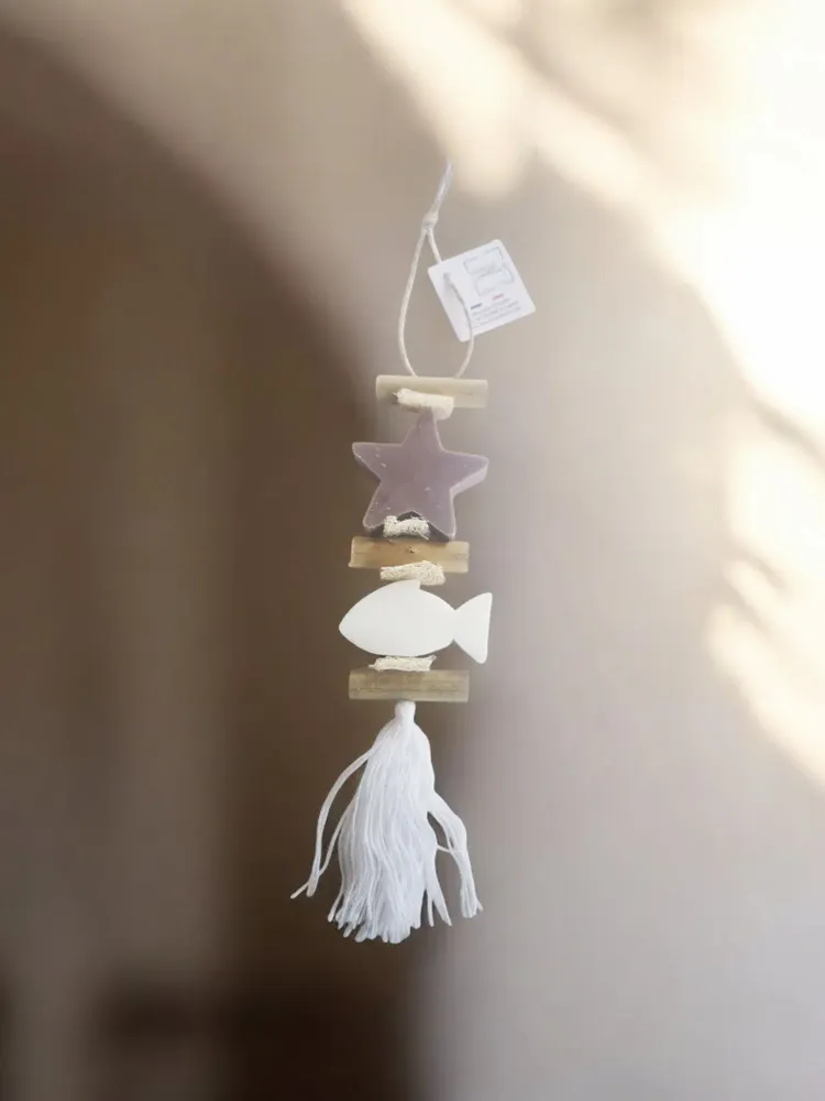 Savons - Tresse 1 Savon Etoile Fleur de Coton et un savon Poisson Bergamote - FABRIQUE LOMAELLE