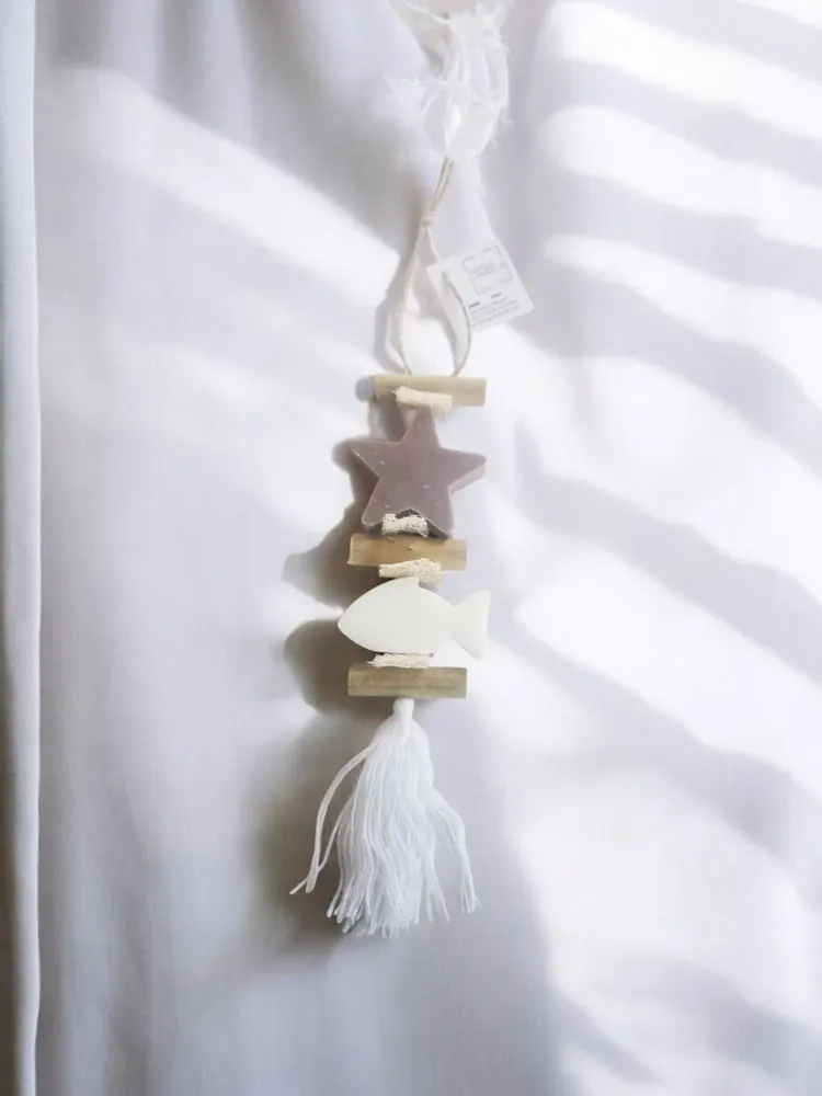 Savons - Tresse 1 Savon Etoile Fleur de Coton et un savon Poisson Bergamote - FABRIQUE LOMAELLE