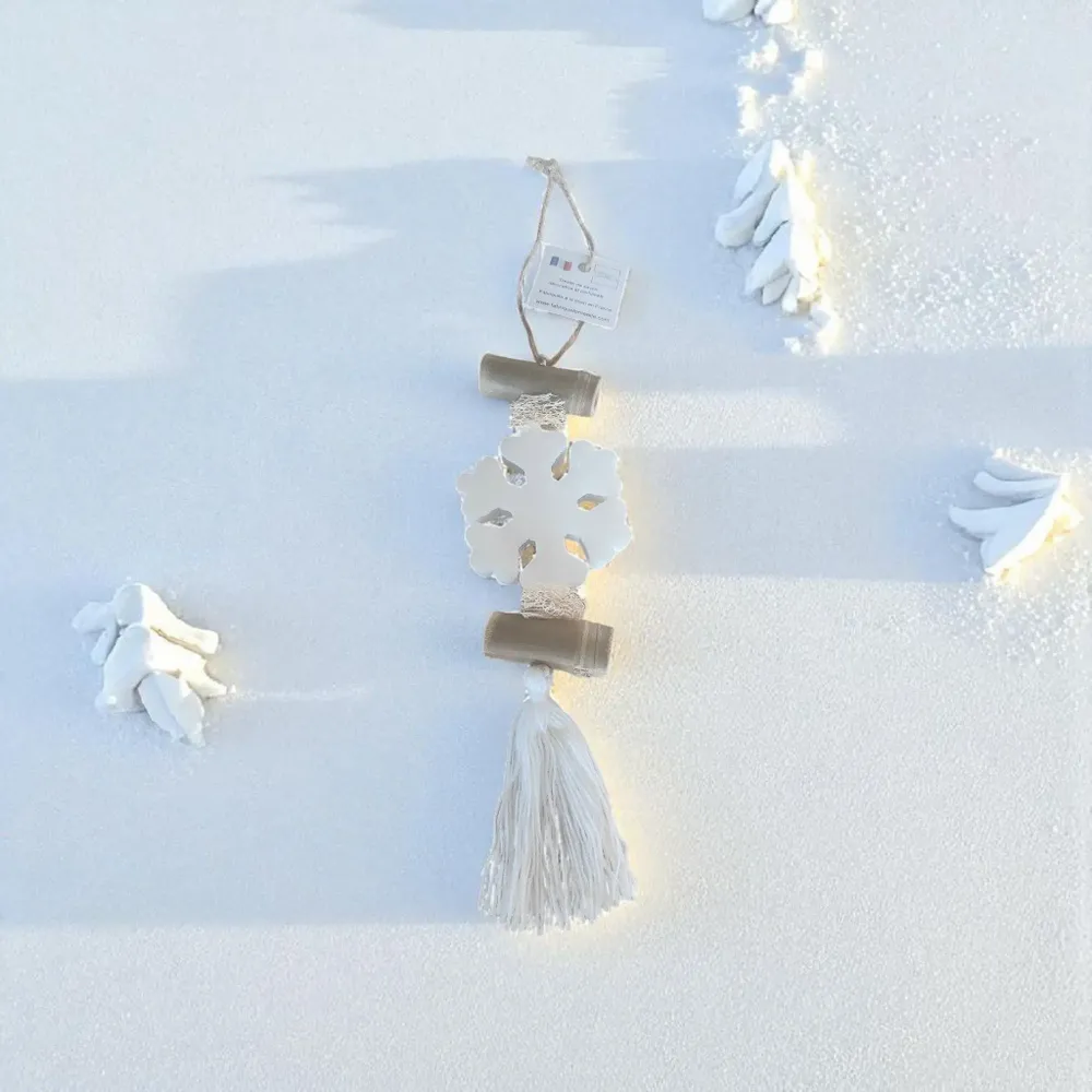 Savons - Tresse 1 Savon Flocon de Neige Parfum Bergamote - FABRIQUE LOMAELLE