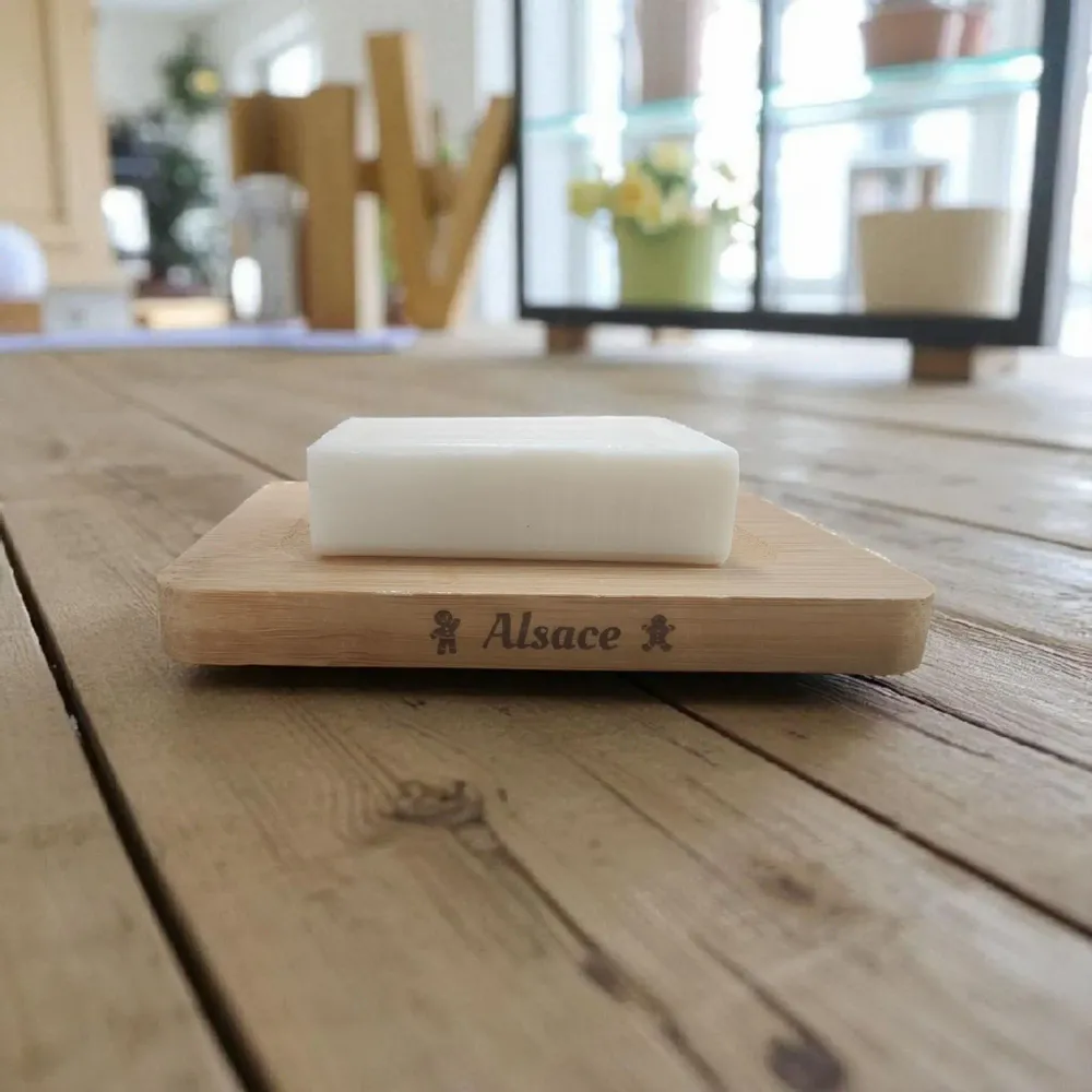 Savons - Porte Savon Personnalisé en Bambou "Alsace" - FABRIQUE LOMAELLE
