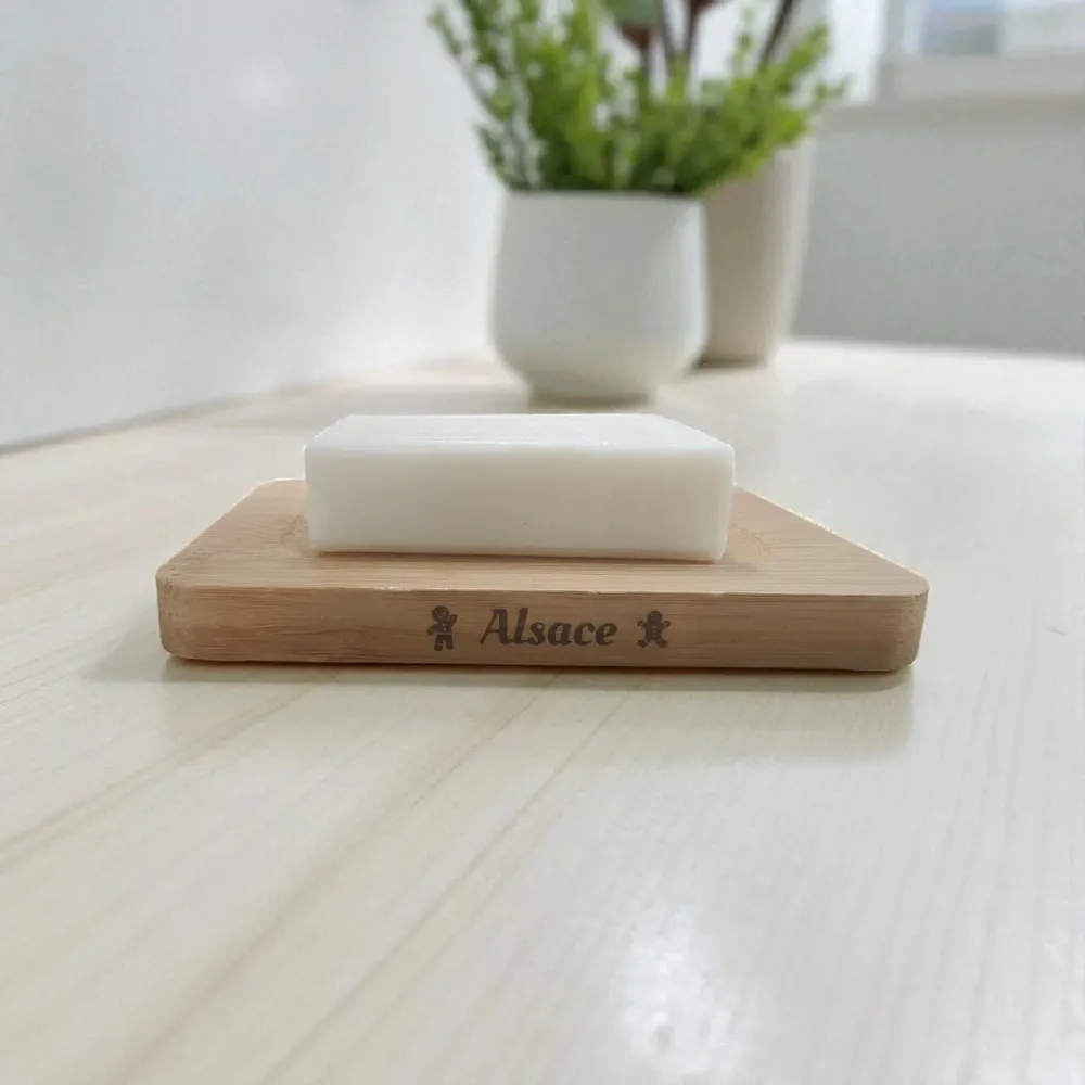 Savons - Porte Savon Personnalisé en Bambou "Alsace" - FABRIQUE LOMAELLE