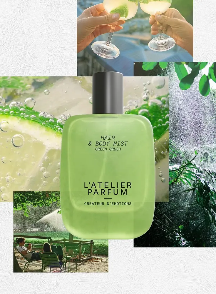 Fragrance for women & men - HAIR & BODY MIST GREEN CRUSH - L'ATELIER PARFUM PARIS
