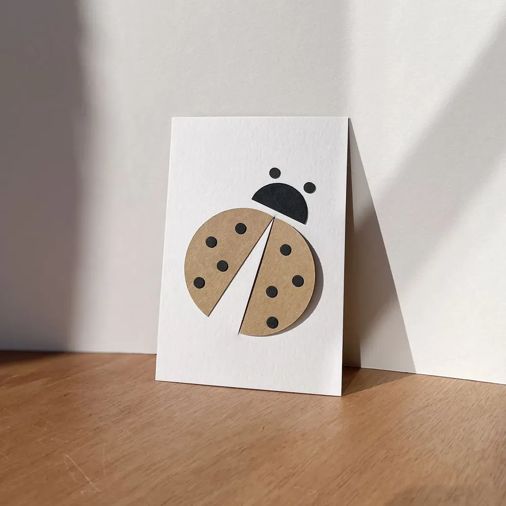 Card shop - LADYBUG Leaf card - OISO