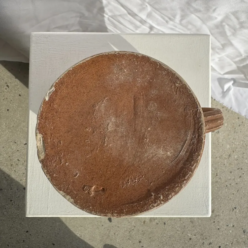 Boîtes de conservation - Pot à rillettes en grès ocre Saint Amand H13 (2) - OFFICE OBJETS