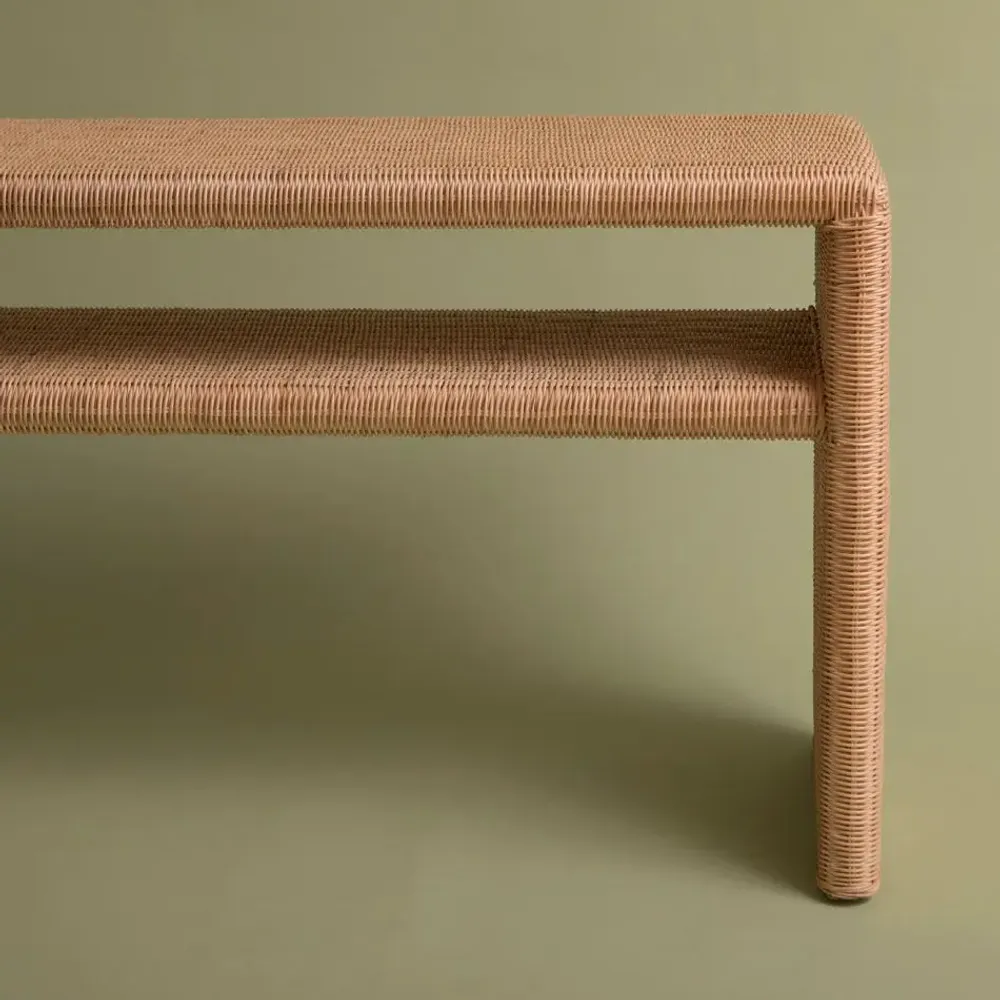 Console table - RATTAN CONSOLE GEORGIA NATURAL - MAHE HOMEWARE