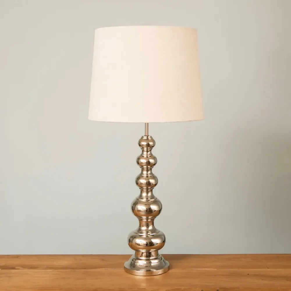 Table lamps - METAL TABLE LAMP TUCANA CHROME - MAHE HOMEWARE
