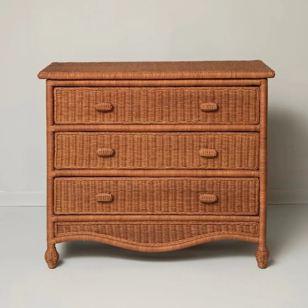 Chests of drawers - ELIZABETH NATURAL RATTAN DRESSER - MAHE HOMEWARE
