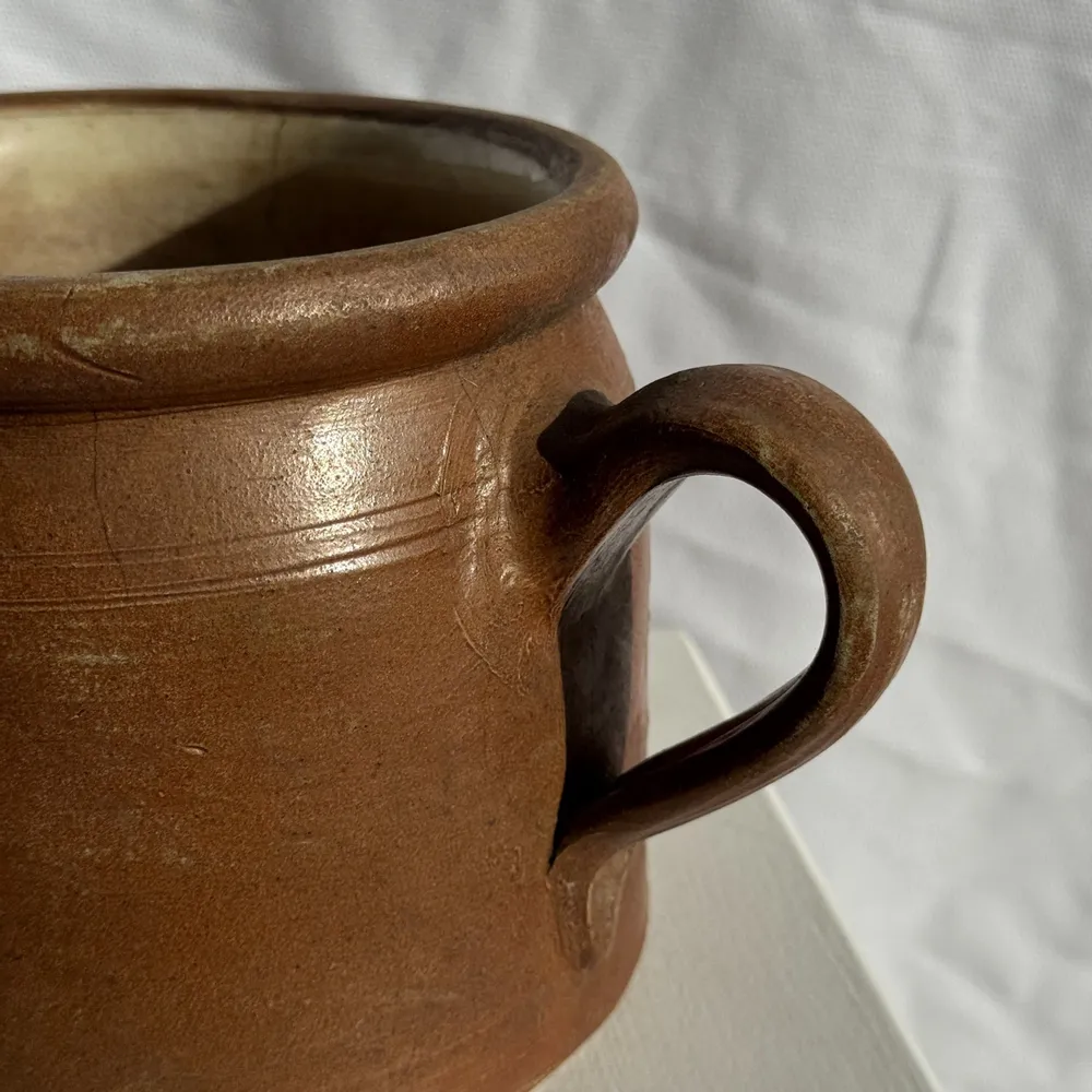 Food storage - Large Saint Amand stoneware rillette pot H14 (3) - OFFICE OBJETS