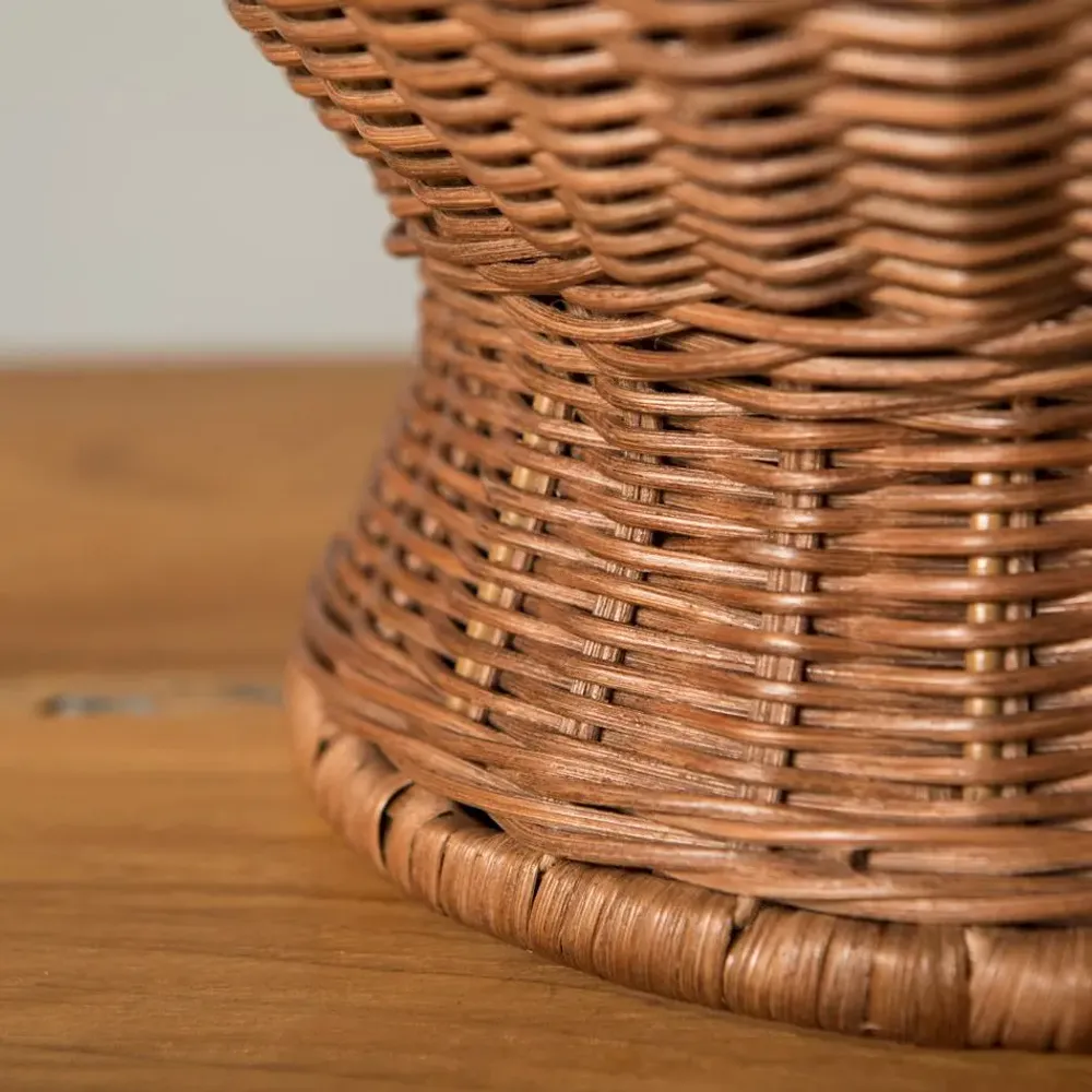 Vases - VASE EN ROTIN ORNELLA MARRON - MAHE HOMEWARE