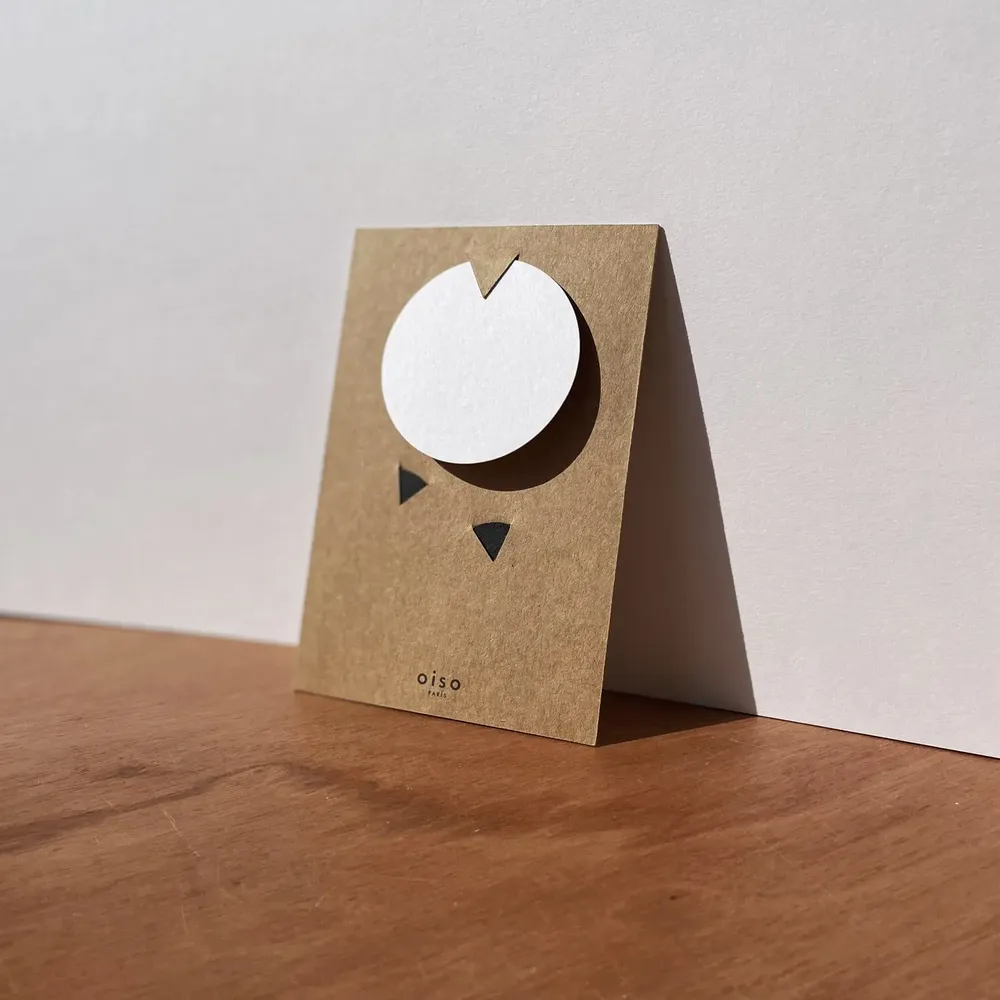 Carterie - CERISE Carte à effeuiller - OISO