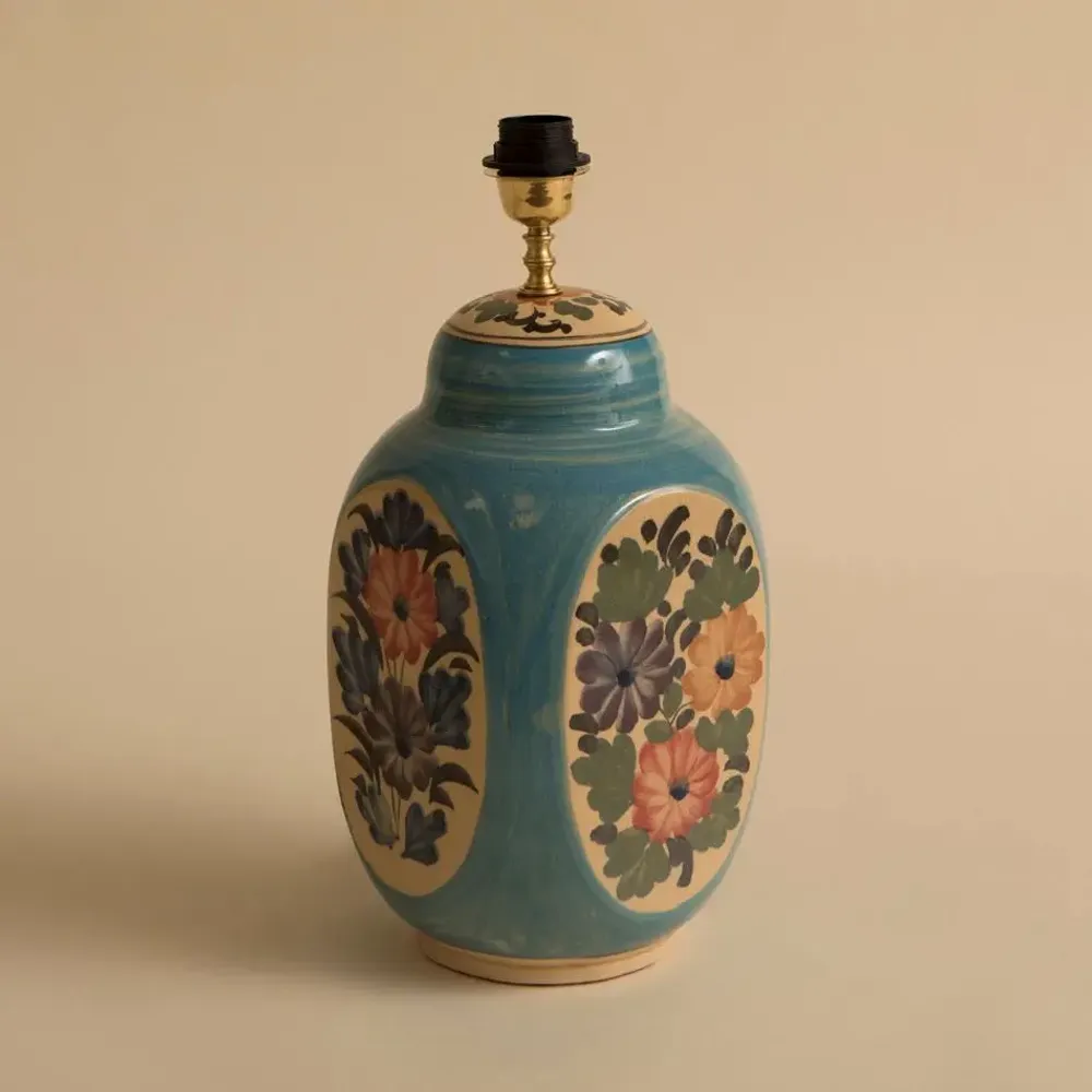 Lampes de table - BASE DE LAMPE DE TABLE EN CÉRAMIQUE MAGGIE ORANGE - MAHE HOMEWARE