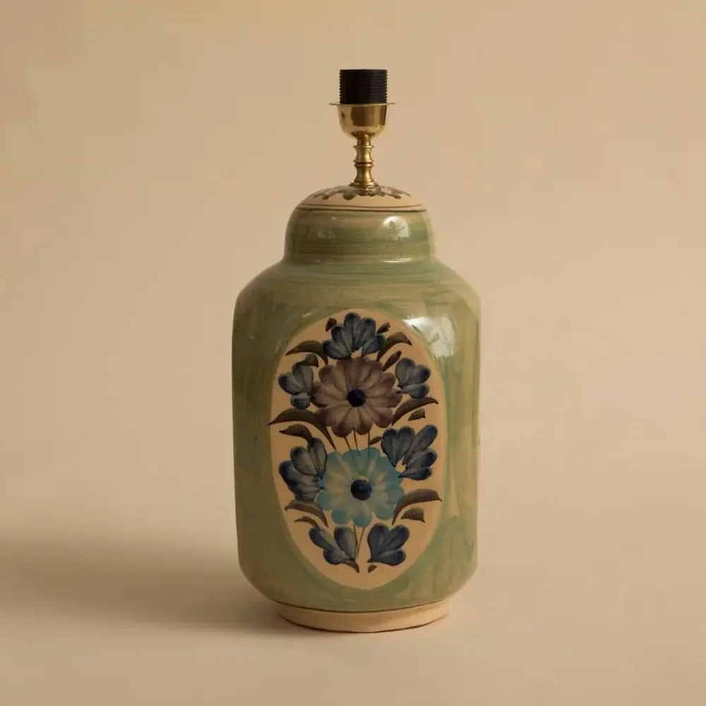 Lampes de table - BASE DE LAMPE DE TABLE EN CÉRAMIQUE MAGGIE ORANGE - MAHE HOMEWARE