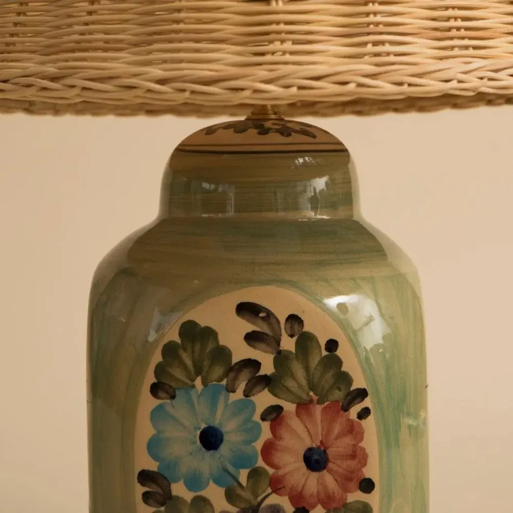 Lampes de table - BASE DE LAMPE DE TABLE EN CÉRAMIQUE MAGGIE ORANGE - MAHE HOMEWARE