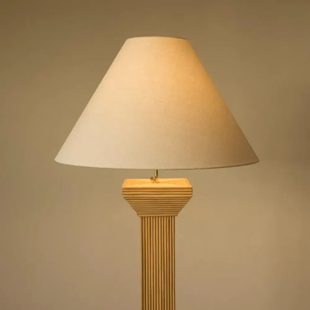 Lampadaires - PIED DE LAMPE DE SOL EN ROTIN ARIANE - MAHE HOMEWARE