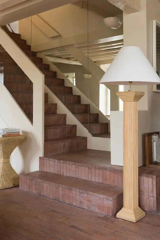 Lampadaires - PIED DE LAMPE DE SOL EN ROTIN ARIANE - MAHE HOMEWARE