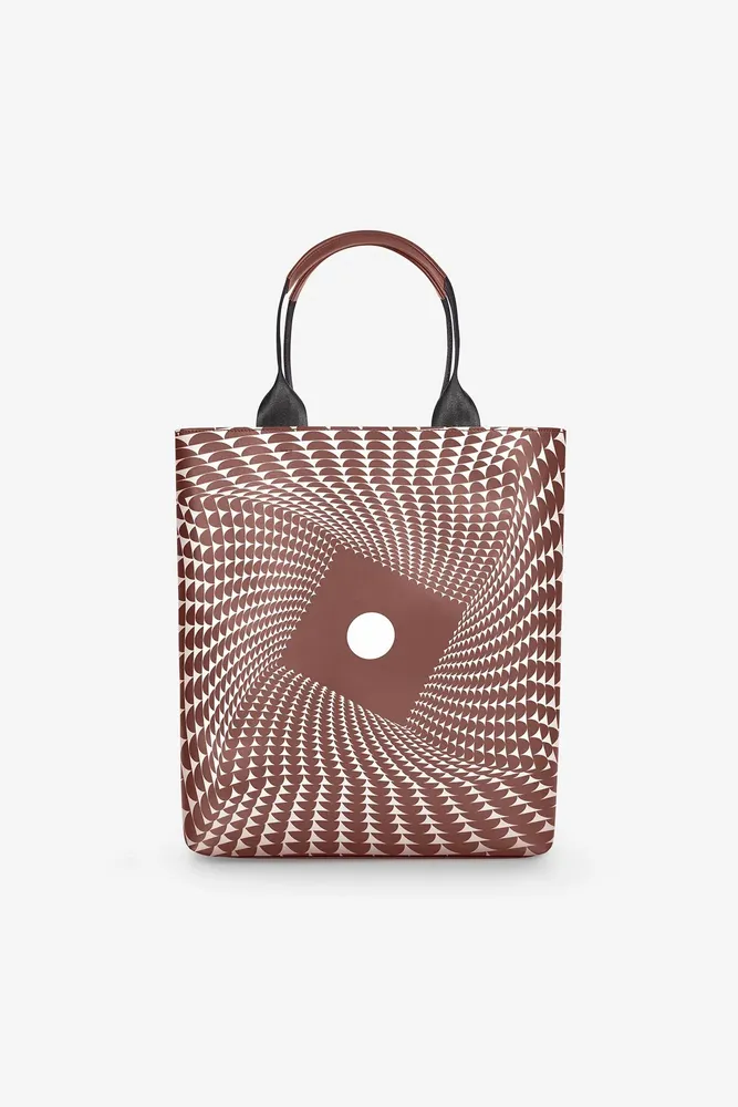 Sacs et cabas - SHOPPING BAG VERTICAL LARGE OPTICAL AW26 - 959NINEFIVENINE