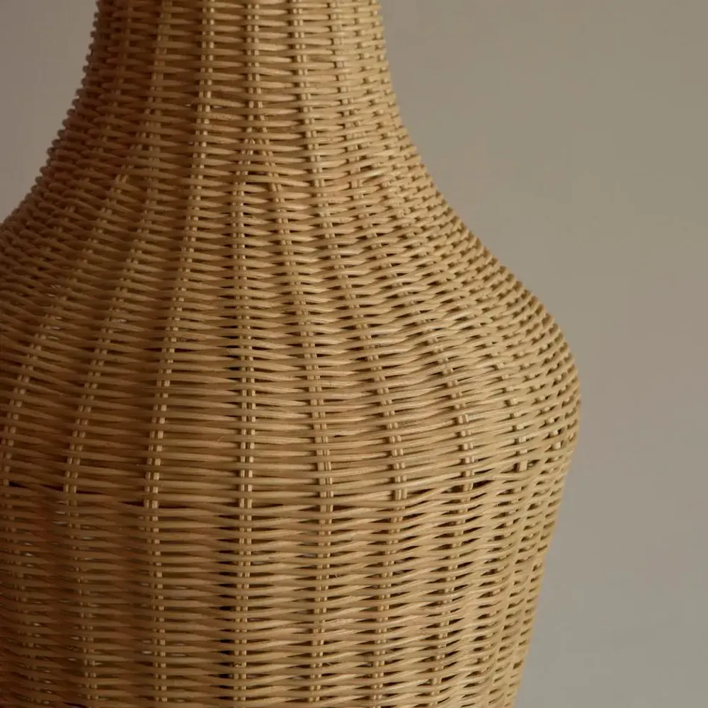 Lampadaires - LAMPADAIRE VASE EN ROTIN CELIA - MAHE HOMEWARE