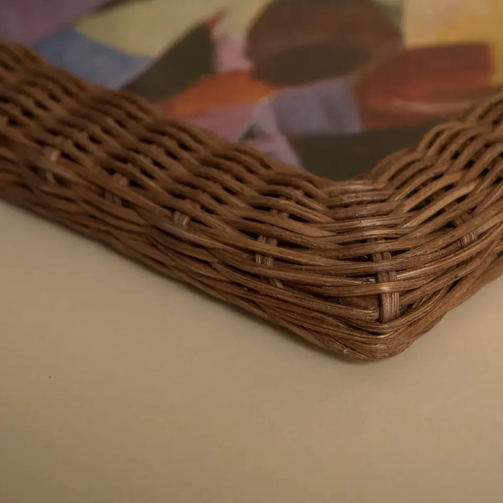 Cadres - CADRE PHOTO EN ROTIN TRESSÉ À LA MAIN HARPER - MAHE HOMEWARE