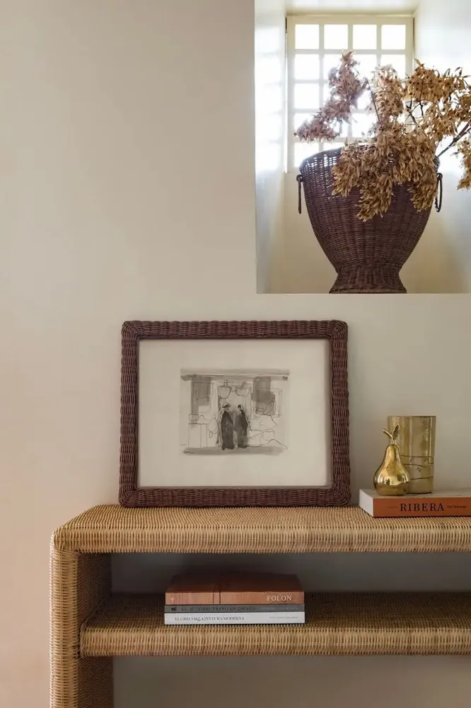 Cadres - CADRE PHOTO EN ROTIN TRESSÉ À LA MAIN HARPER - MAHE HOMEWARE