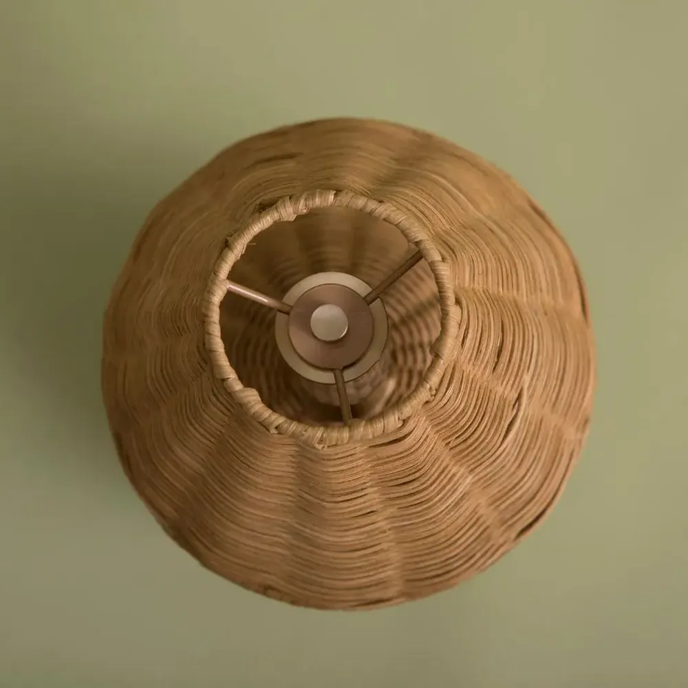 Lampes de table - LAMPE DE TABLE SANS FIL EN ROTIN AVEC ABAT-JOUR EN ROTIN - MAHE HOMEWARE