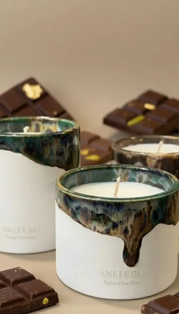 Bougies - Bougie Parfumée Dubai Chocolate 200 g - SNEFERU