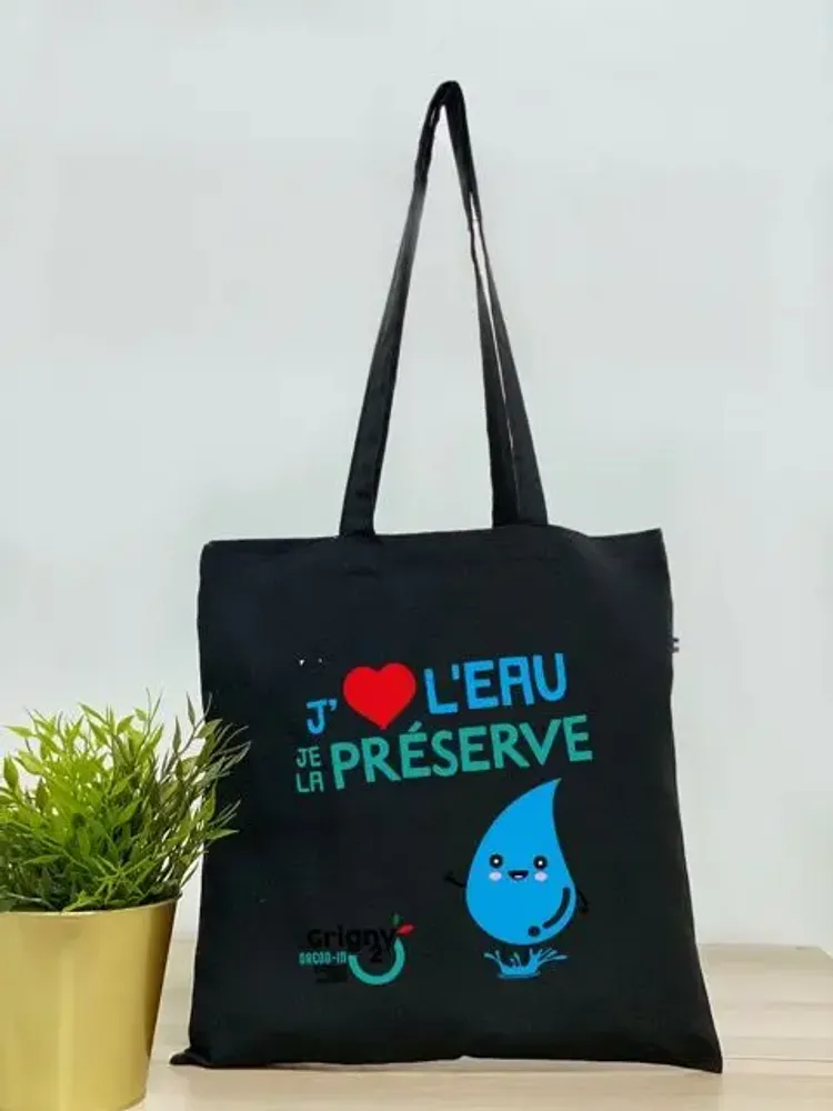 Sacs et cabas - Tote bag en coton Made in France à personnaliser - Theo - MEME BERNADETTE (FEEL-INDE)