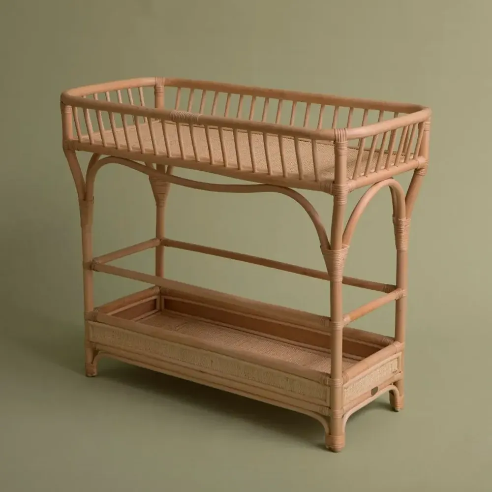 Chariots - CHARIOT DE BAR EN ROTIN COPPELIA - MAHE HOMEWARE