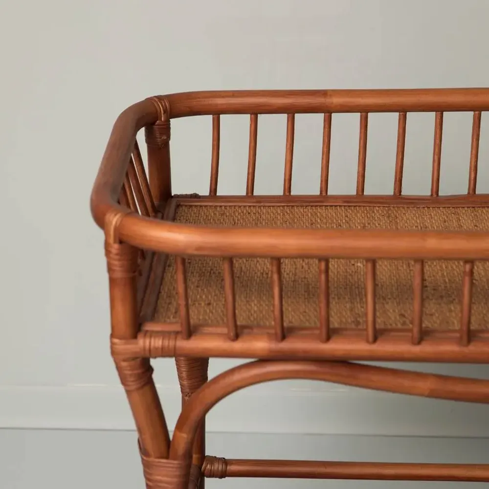 Chariots - CHARIOT DE BAR EN ROTIN COPPELIA - MAHE HOMEWARE