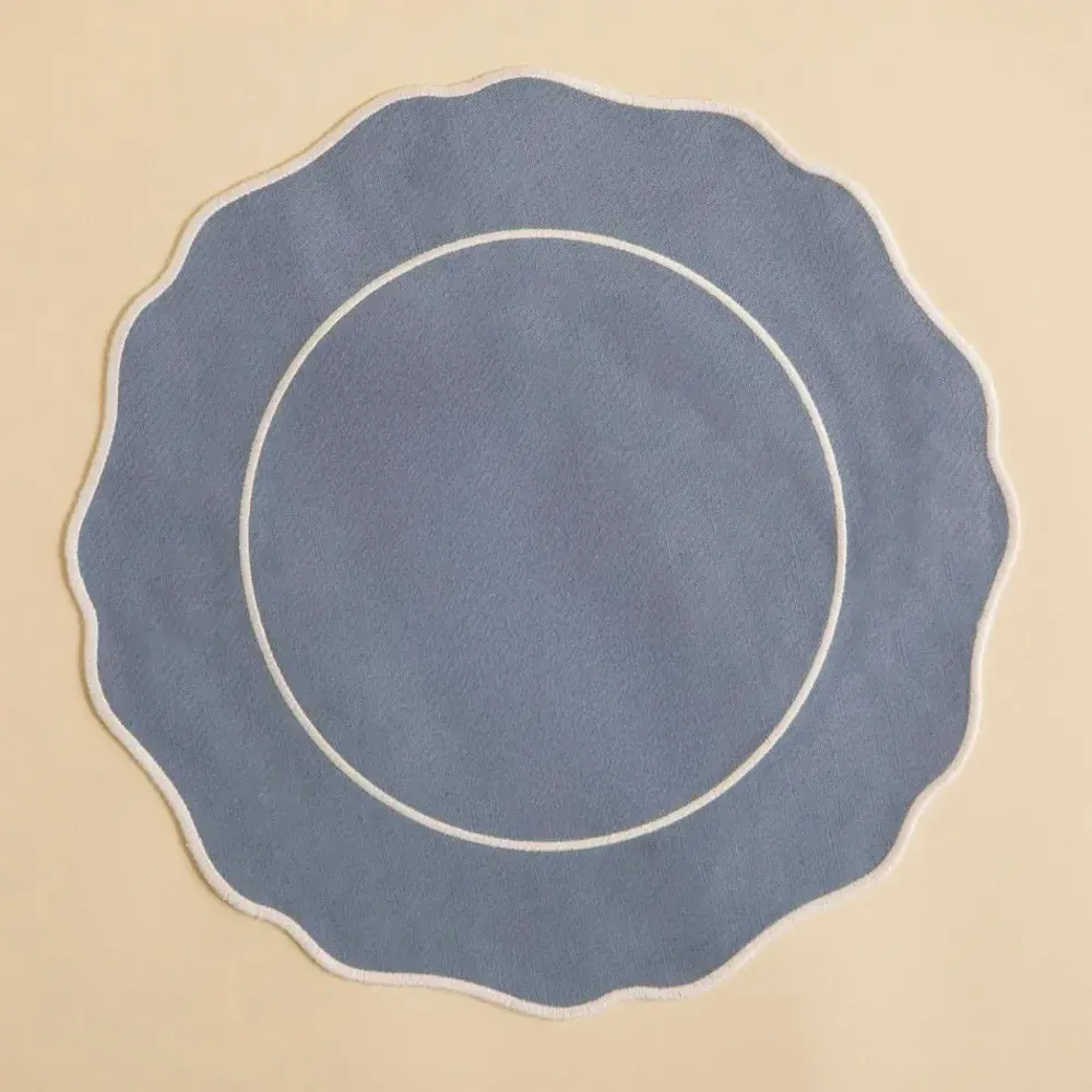 Linge de table textile - NAPPERON ROND EN LIN ANTITACHE - MAHE HOMEWARE