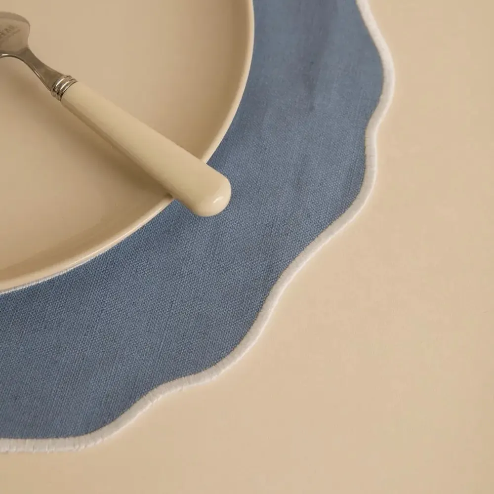 Linge de table textile - NAPPERON ROND EN LIN ANTITACHE - MAHE HOMEWARE