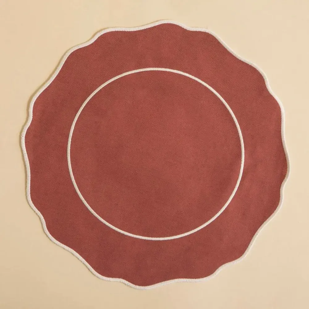 Linge de table textile - NAPPERON ROND EN LIN ANTITACHE - MAHE HOMEWARE