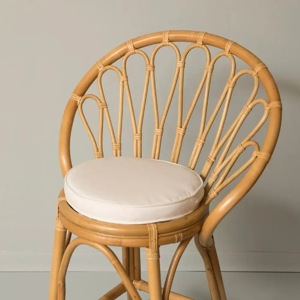 Chaises - TABOURET DE COMPTOIR EN ROTIN PÉTUNIA NATUREL - MAHE HOMEWARE