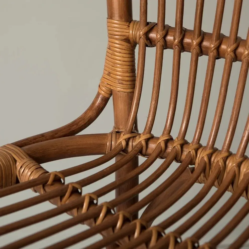 Chaises - TABOURET DE BAR EN ROTIN PHILIPPE MARRON - MAHE HOMEWARE