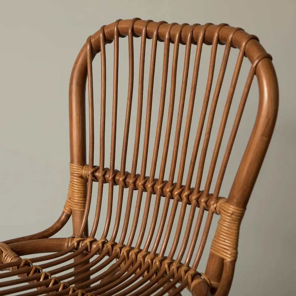 Chaises - TABOURET DE BAR EN ROTIN PHILIPPE MARRON - MAHE HOMEWARE