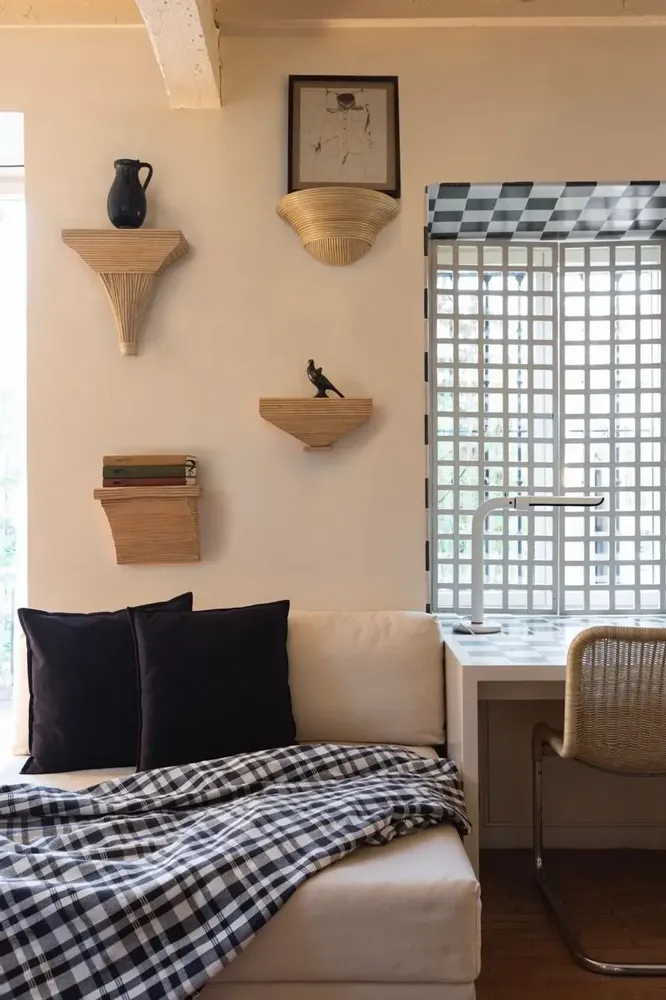 Autres décorations murales - SUPPORT MURAL EN ROTIN DAFNE - MAHE HOMEWARE