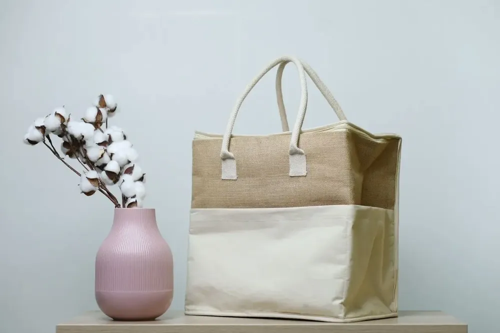 Bags and totes - Customizable Cotton and Jute Insulated Bag – JUT57 ISO - MEME BERNADETTE (FEEL-INDE)