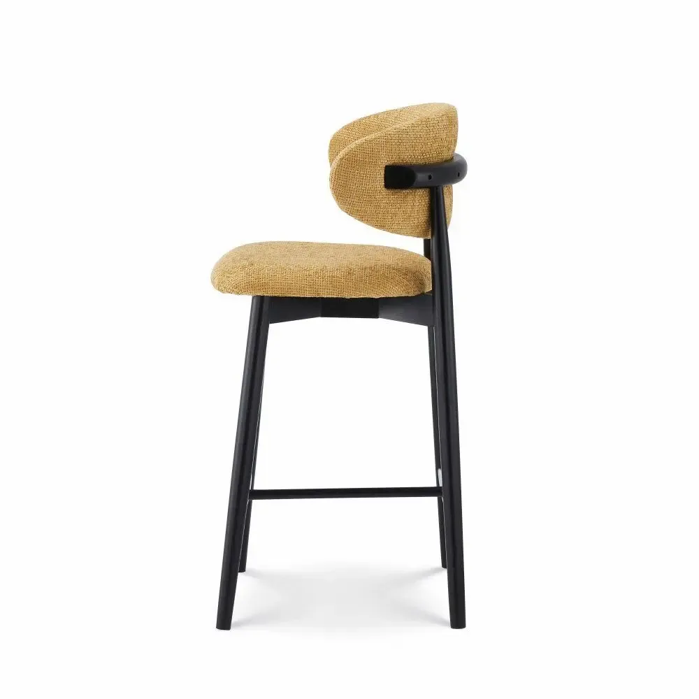 Stools - Jaspe Black & Yellow Stool - EMPREINTE DU TEMPS