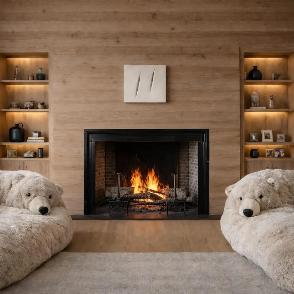 Unique pieces - Timeless Black Belgian Marble Fireplace Surround - MAISON LEON VAN DEN BOGAERT